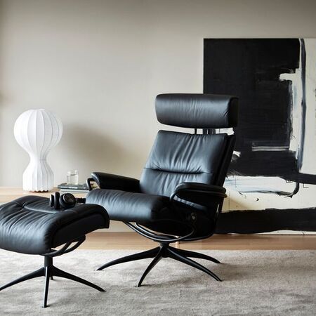 Stressless - Tokyo Low Black Adjustable Pal Black Matte