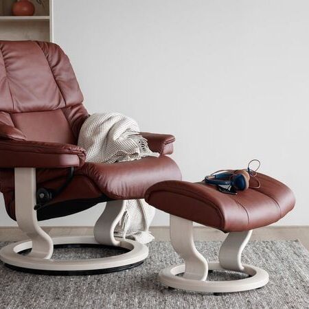 Stressless - Reno Paloma Maroon Classic White Wash