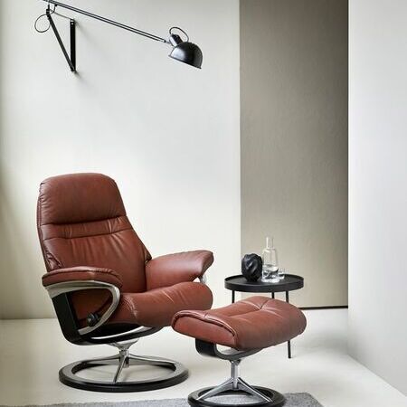 Stressless - Sunrise Signature Paloma Maroon Black