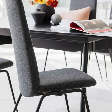 Stressless - Dining Laurel Fabric Calido Dark Grey