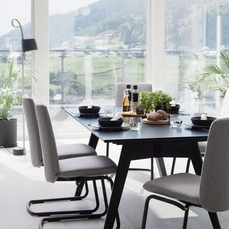 Stressless - Dining Laurel Fabric Ivy Light Grey