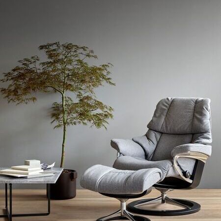 Stressless - Reno Signature Calido Light Grey Black