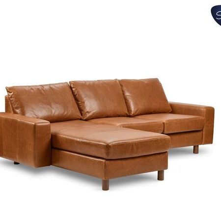 Stressless - Emma 2Seater and LS Pioneer Olive Brown Soft Cusion Walnut Legs