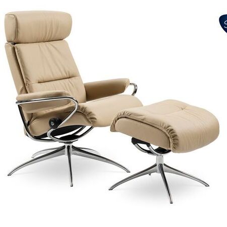 Stressless - Tokyo Low Headrest Paloma Beige Steel